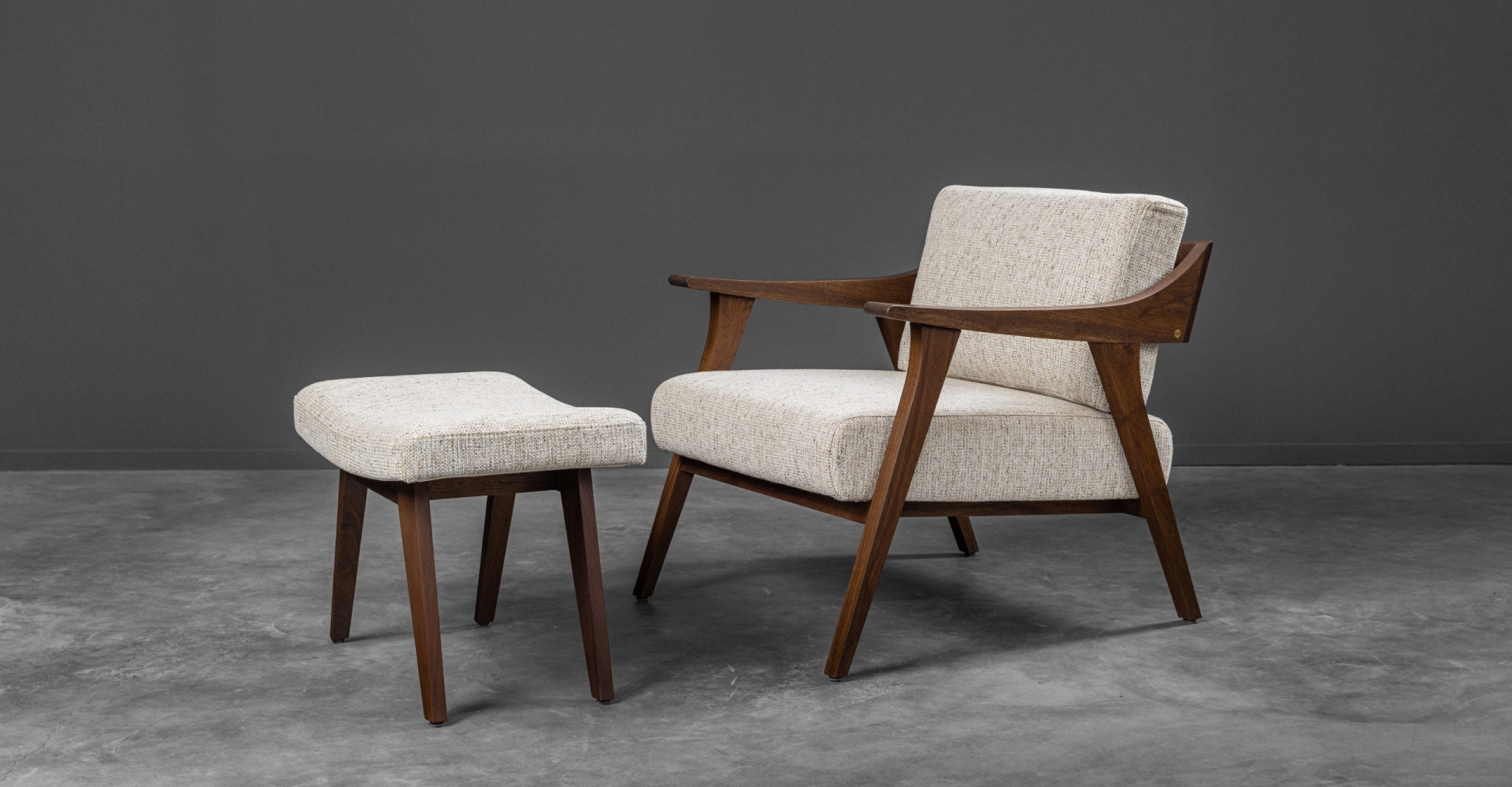 Oblique Chair + Ottoman